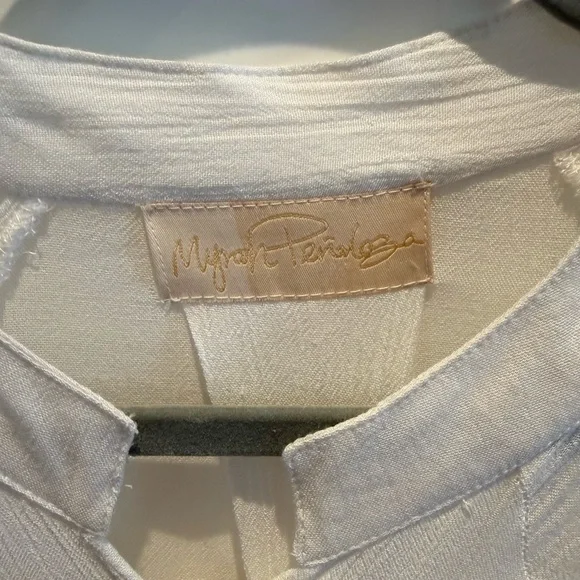 Myrah Penazolah White Button-Front Maxi Dress - Picture 2 of 4